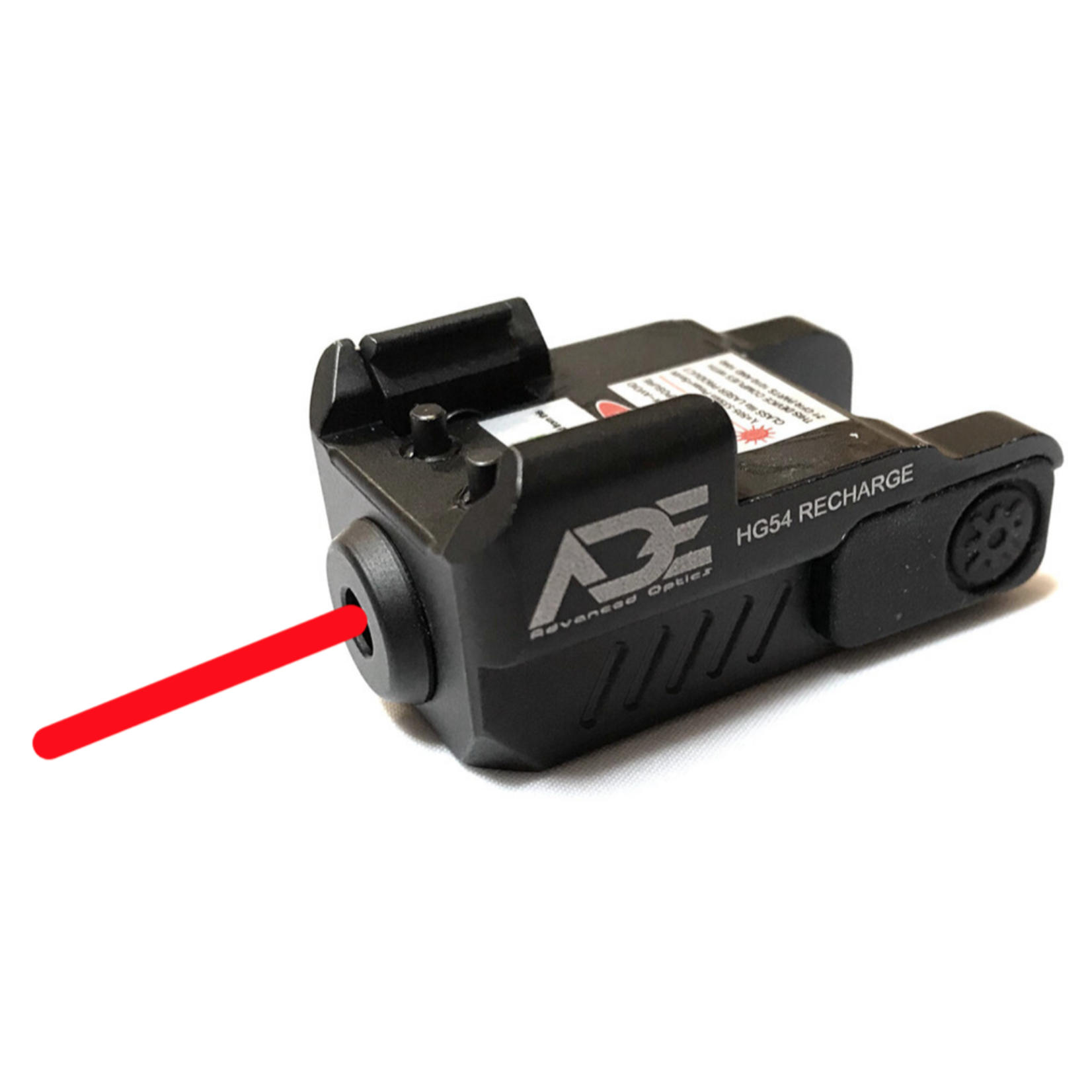 ADE Advanced Optics ADE HR54 - RECHARGE Super Compact RED laser Sight w/Strobe