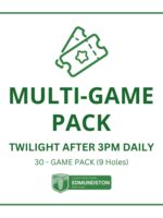 9 holes - 30-GAME PACK TWILIGHT AFTER 3PM (9 HOLES)