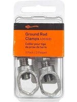 Gallagher Ground Rod Clamp - Galvanized - 3pk