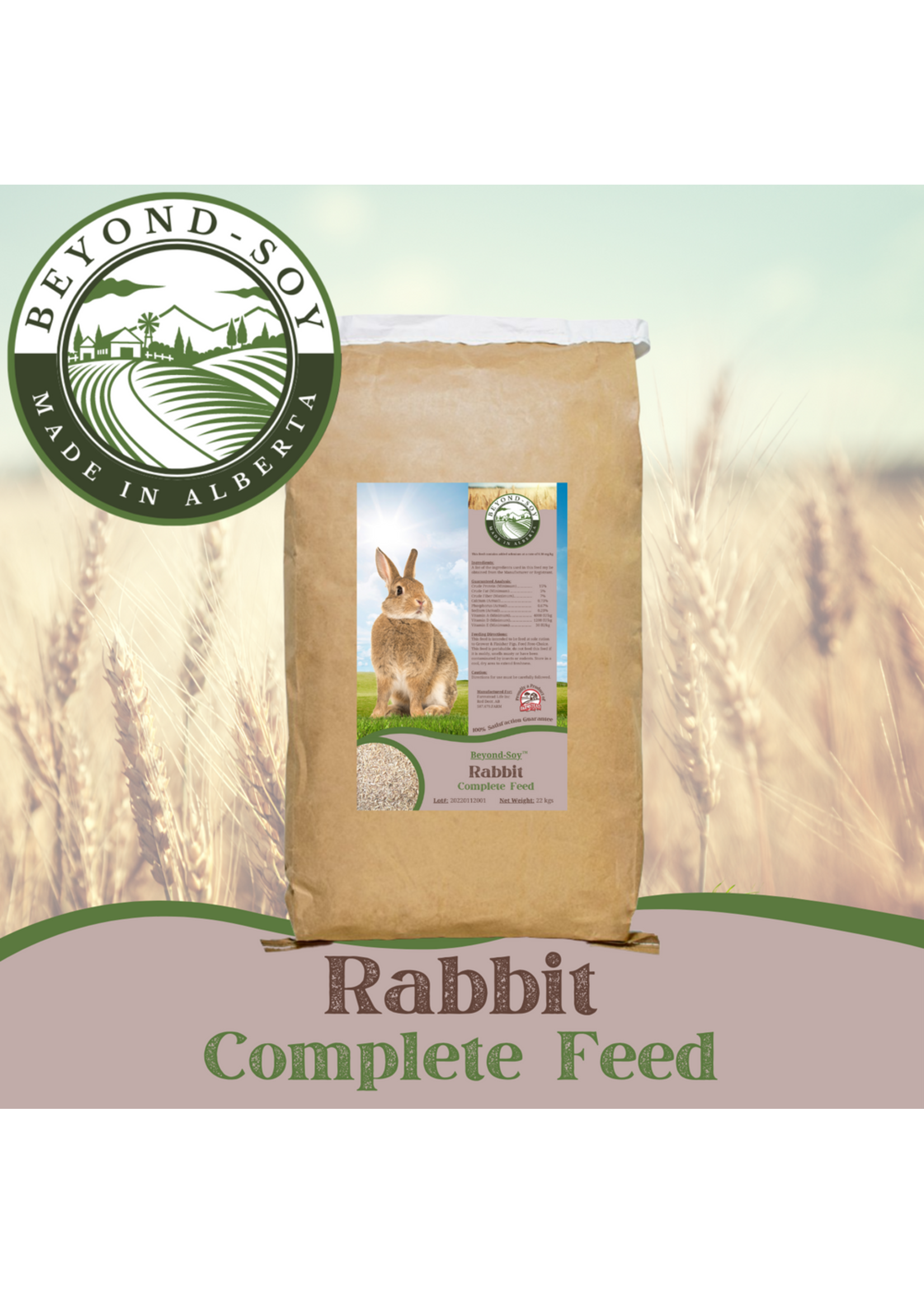 Farmstead Life FSL - Rabbit Feed Complete Feed - 22 kg