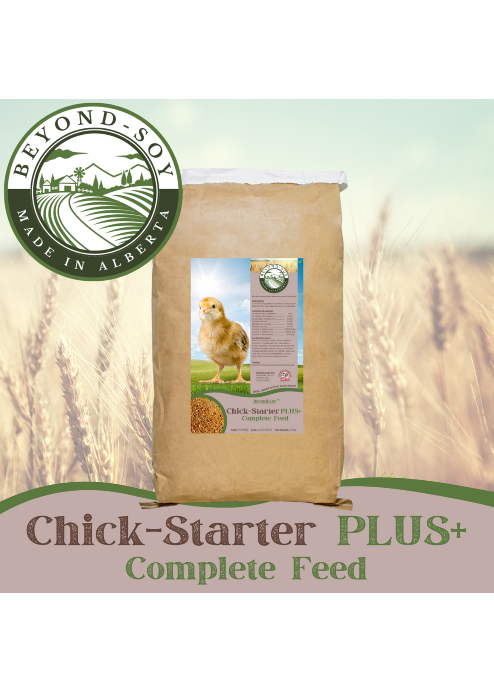 Farmstead Life FSL - SOY FREE - Chick Starter Complete Feed - 22 kg
