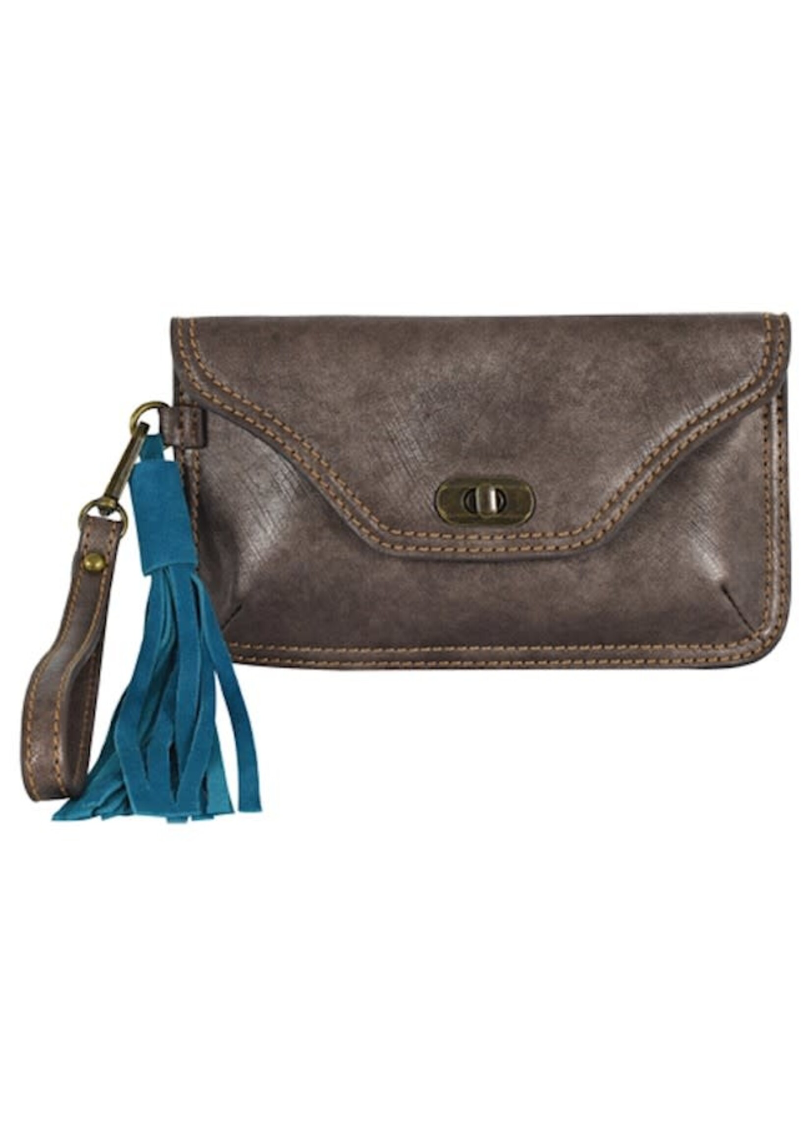 CatchFly Clutch w/Wristlet - CatchFly - Metallic