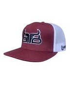 Baredown Brand Baredown - Hat - White & Maroon Trucker