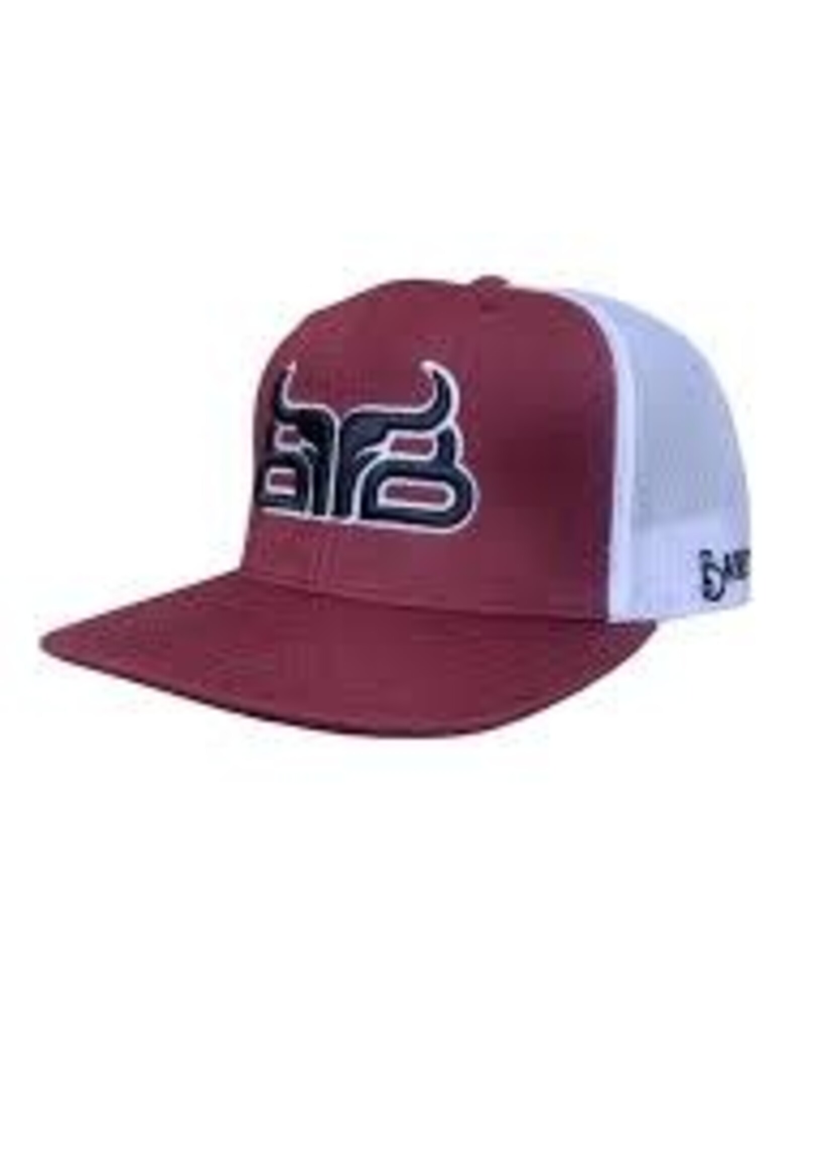 Baredown Brand Baredown - Hat - White & Maroon Trucker