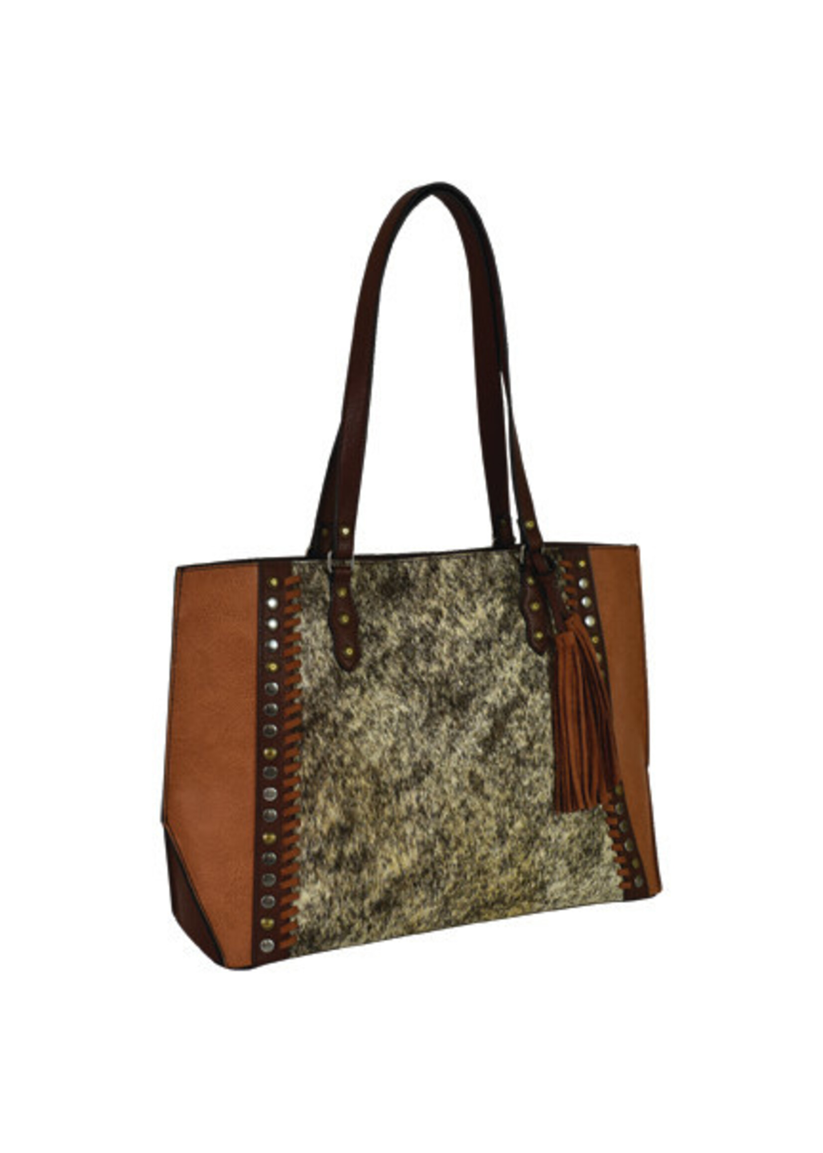 Tony Lama Tote Purse - Tony Lama Cognac Hair On