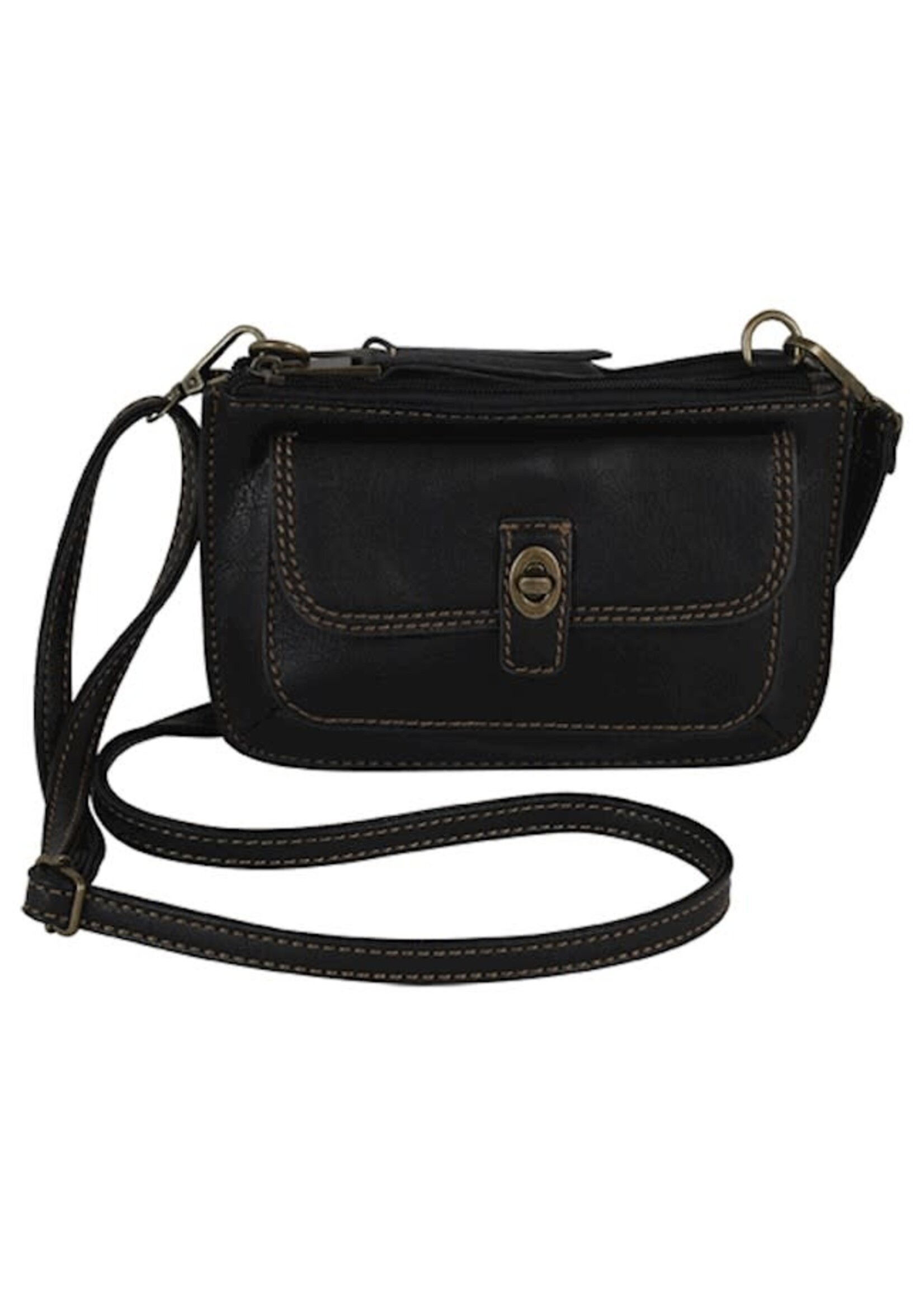 Coral Ridge Crossbody Purse - Coral Ridge  - Black