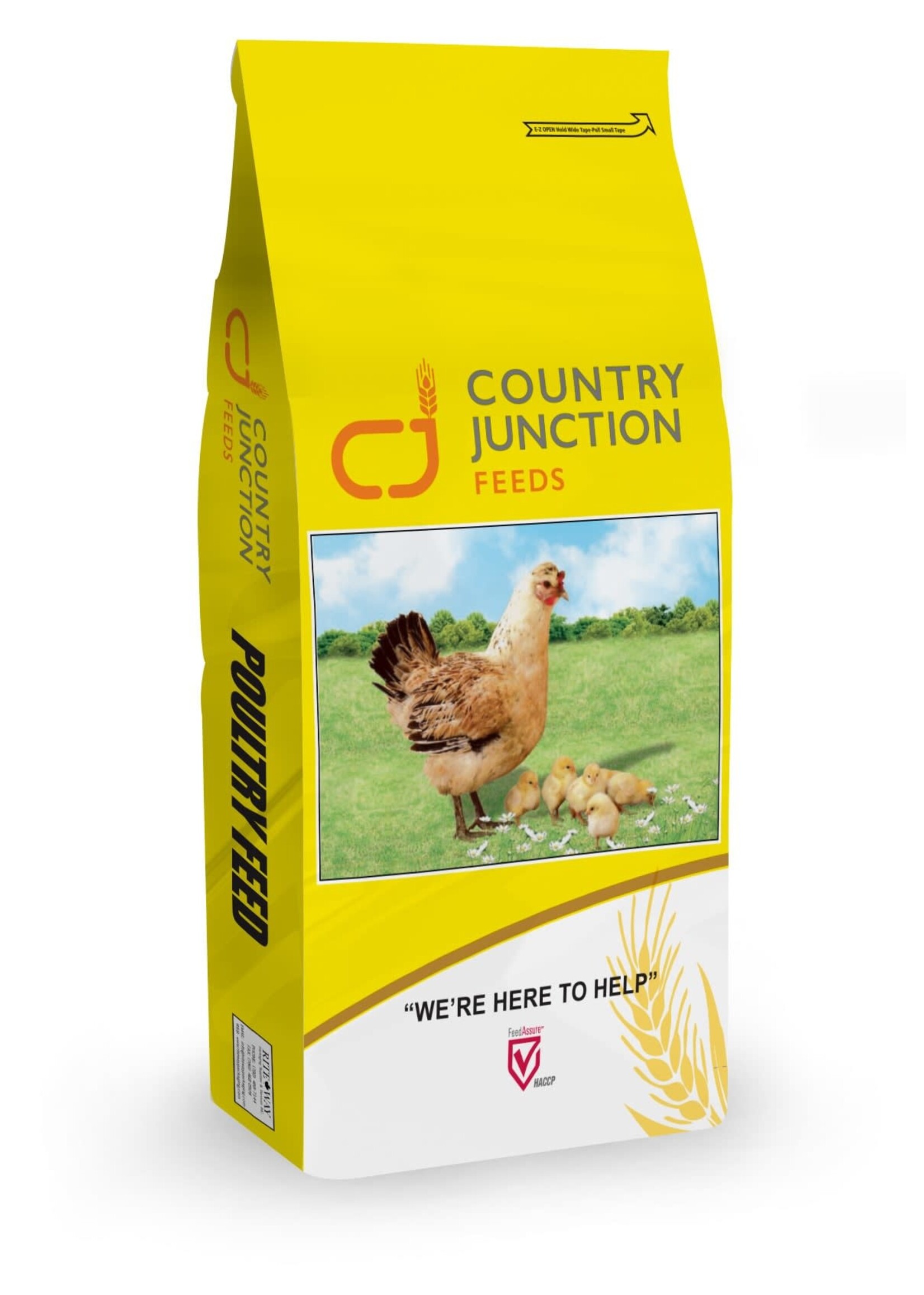 Country Junction CJ - Chicken -  16% Poultry Grower Rolled Wheat - 20 kg