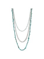 Justin Necklace - Multi-Layer w/Turquoise Nuggets