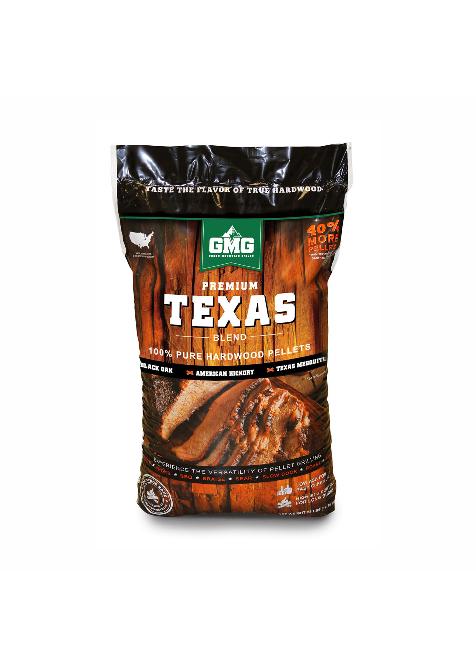 Green Mountain Grills Pellets - GMG Premium TEXAS Blend - 28lbs