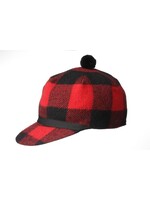 Crown Cap Stockman Cap - Red/Black -
