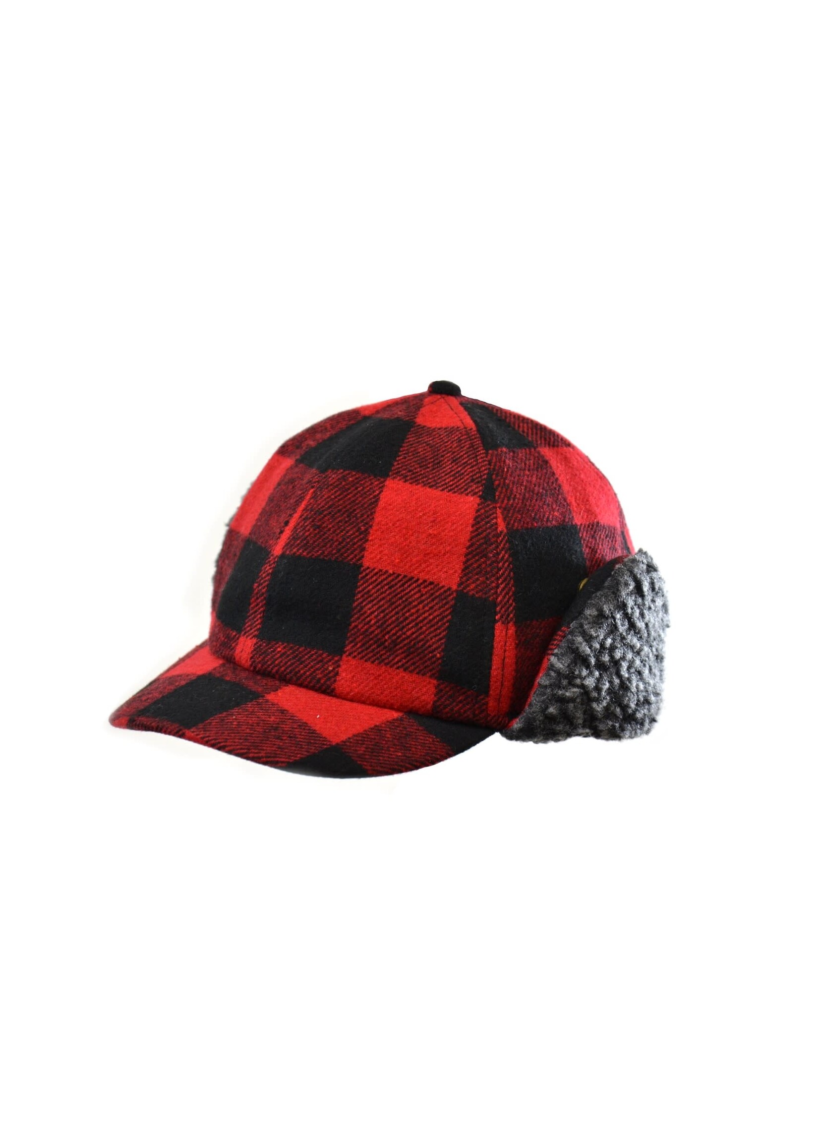 Crown Cap Buffalo Check With Earflaps -