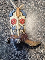 Tough 1 Western Style Floral Boot Ornament