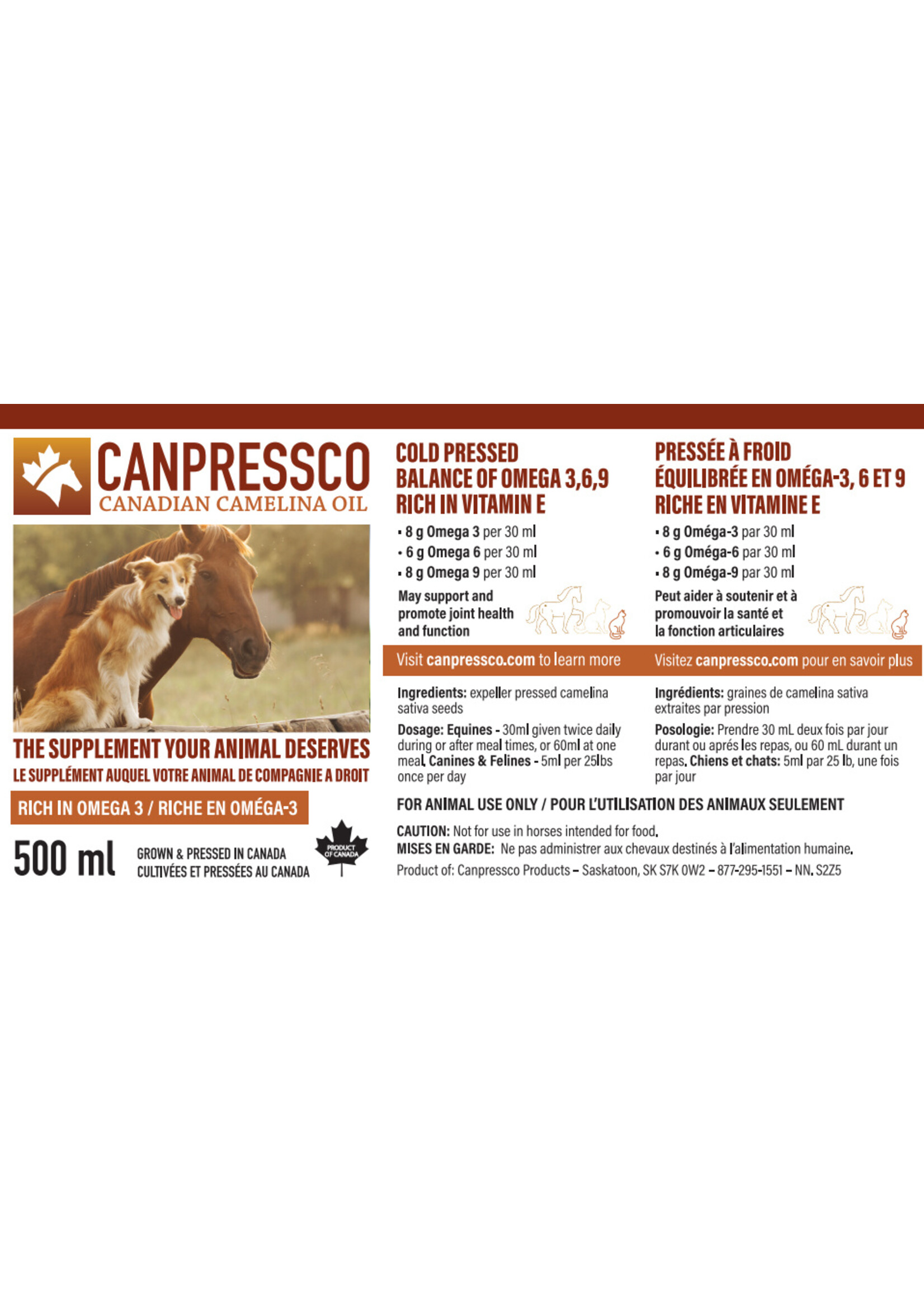 Canpressco Canpressco Canadian Camelina Oil -