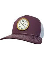 Fast Back Fast Back Hat - Maroon Criss Cross Patch
