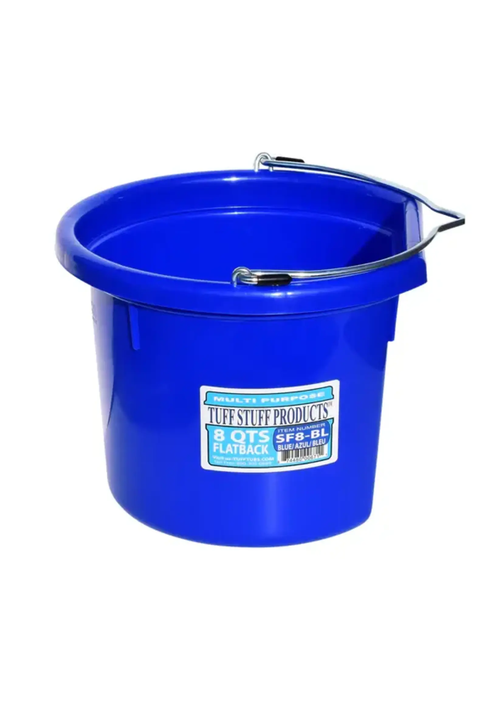 TUFFSTUFF Flat Back Bucket - 8qts -