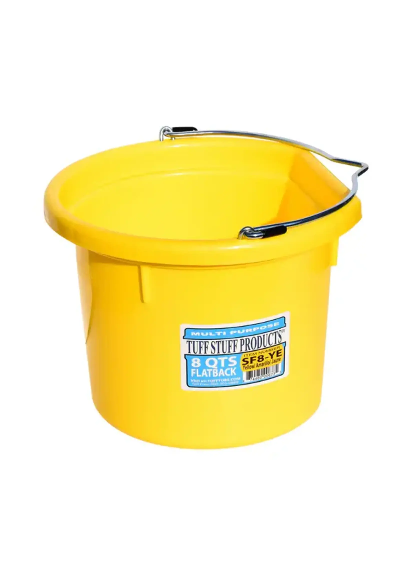 TUFFSTUFF Flat Back Bucket - 8qts -