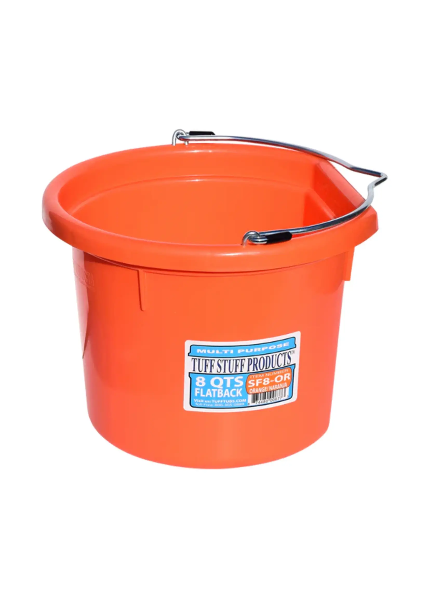 TUFFSTUFF Flat Back Bucket - 8qts -