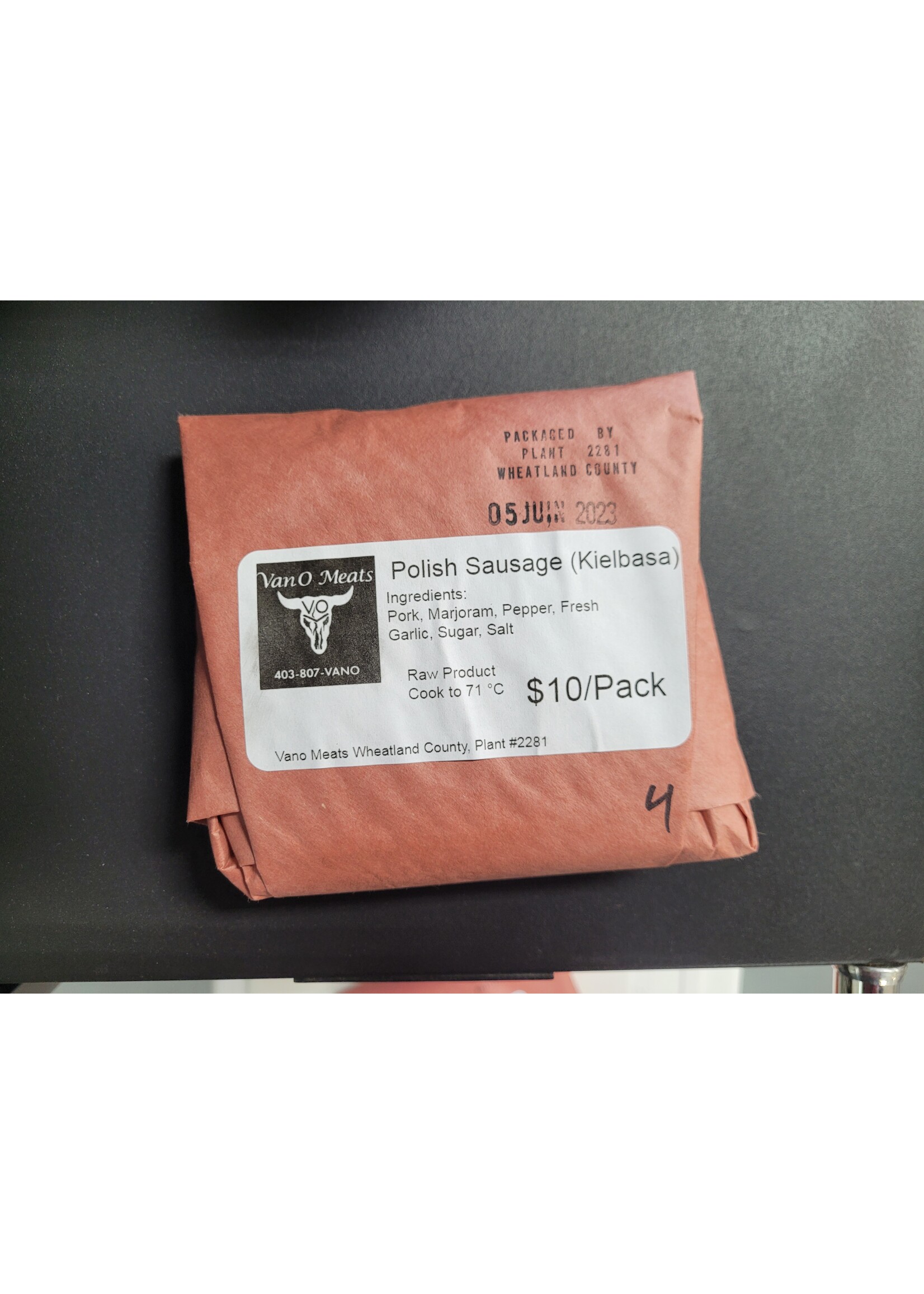 Van O Meats Polish -  Pork Sausage