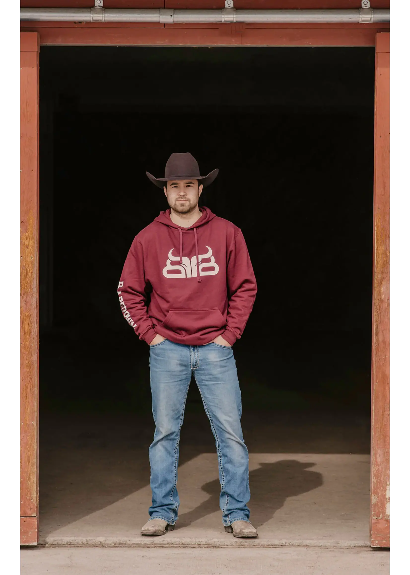 Baredown Brand Baredown -  Hoodie - Maroon