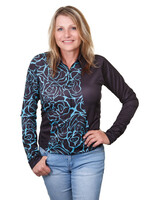 Air Conditioned Shirt - Turquoise Rose