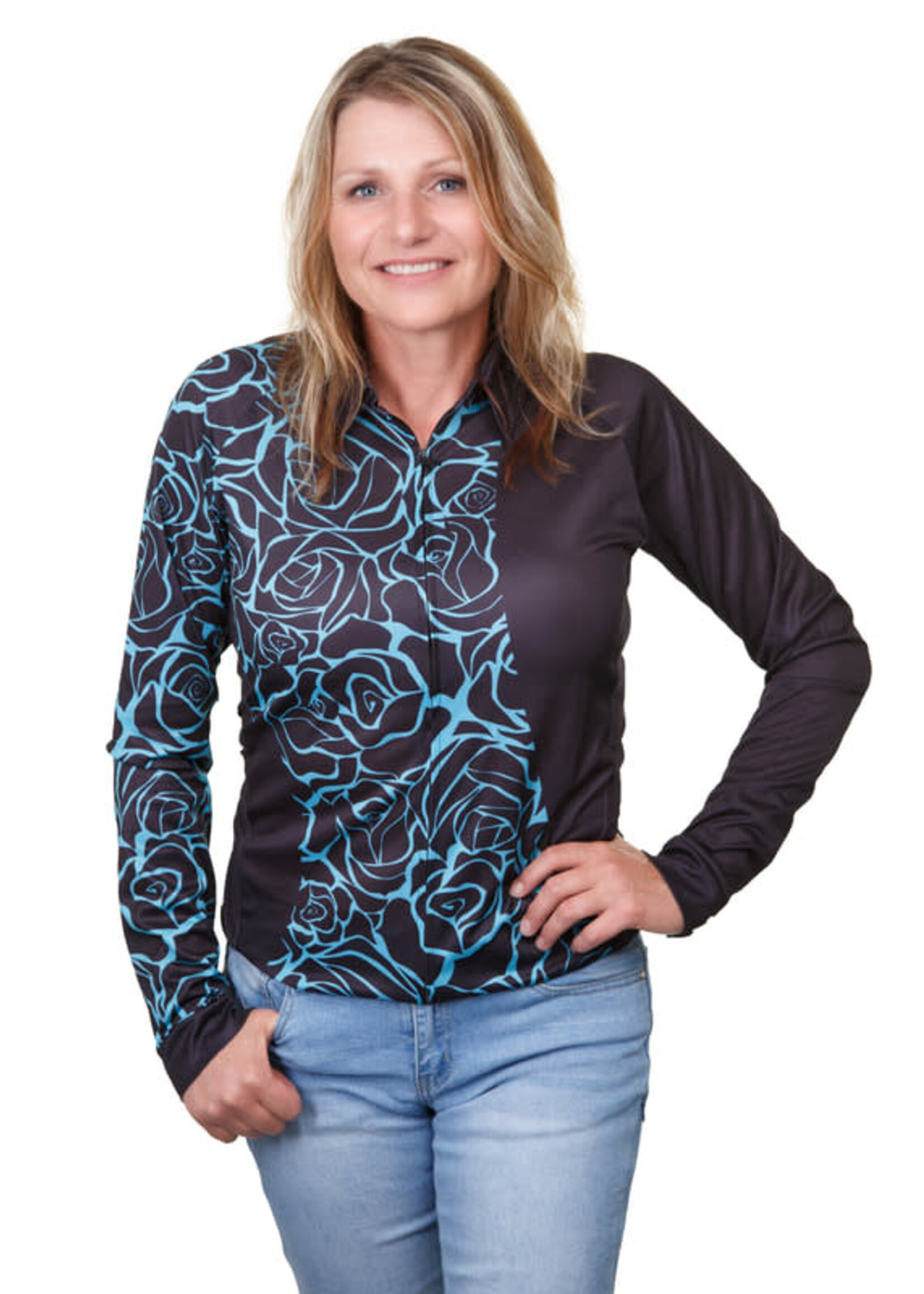 Air Conditioned Shirt - Turquoise Rose