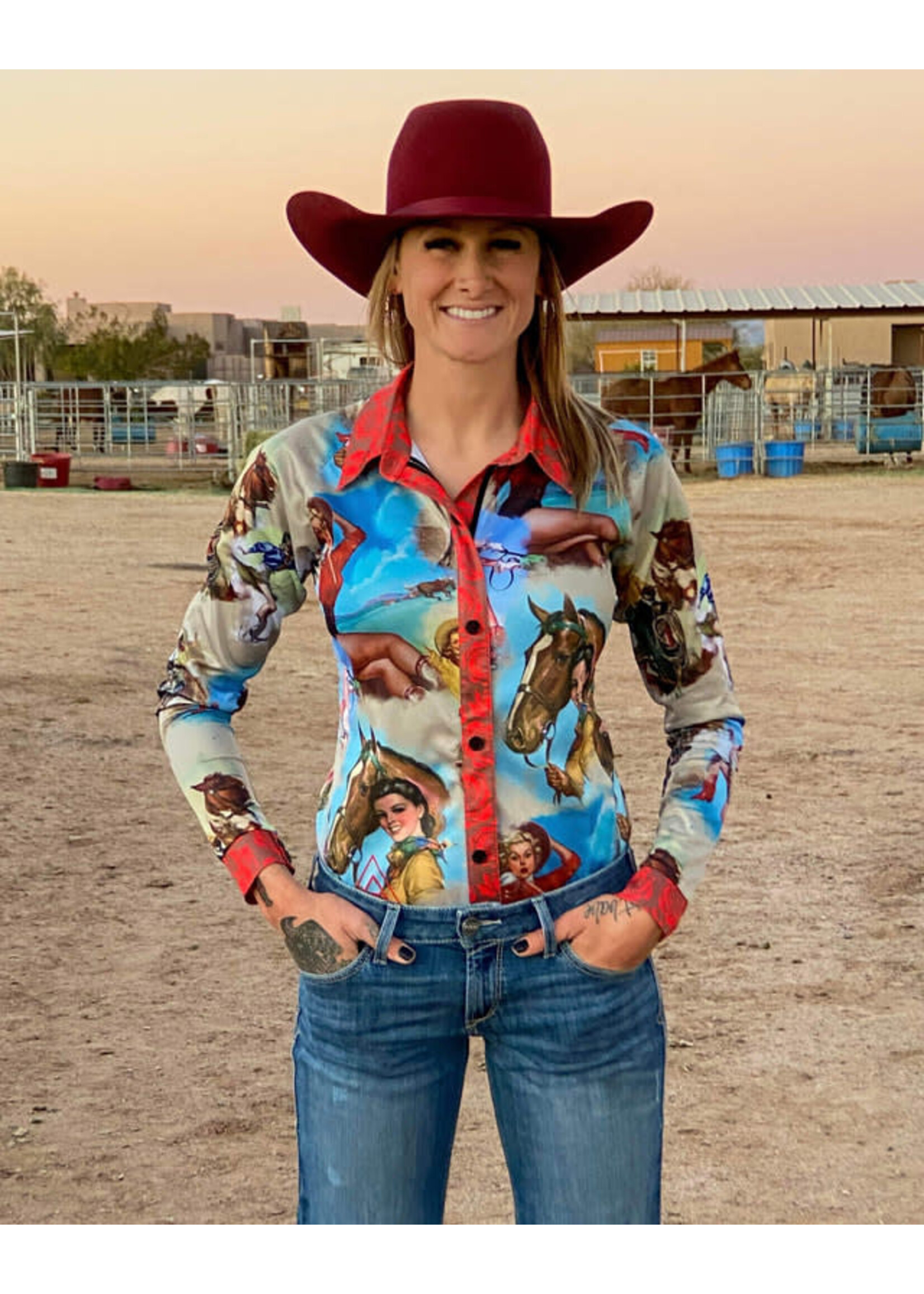 Air Conditioned Shirt - Level Up Cowgirl -