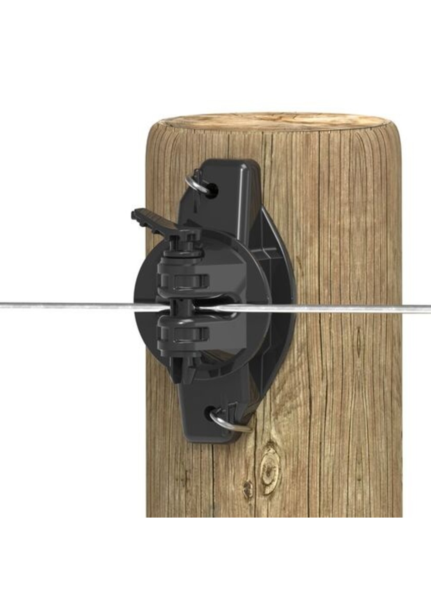 Gallagher Wood Post Pinlock Insulator - Black - 25pk