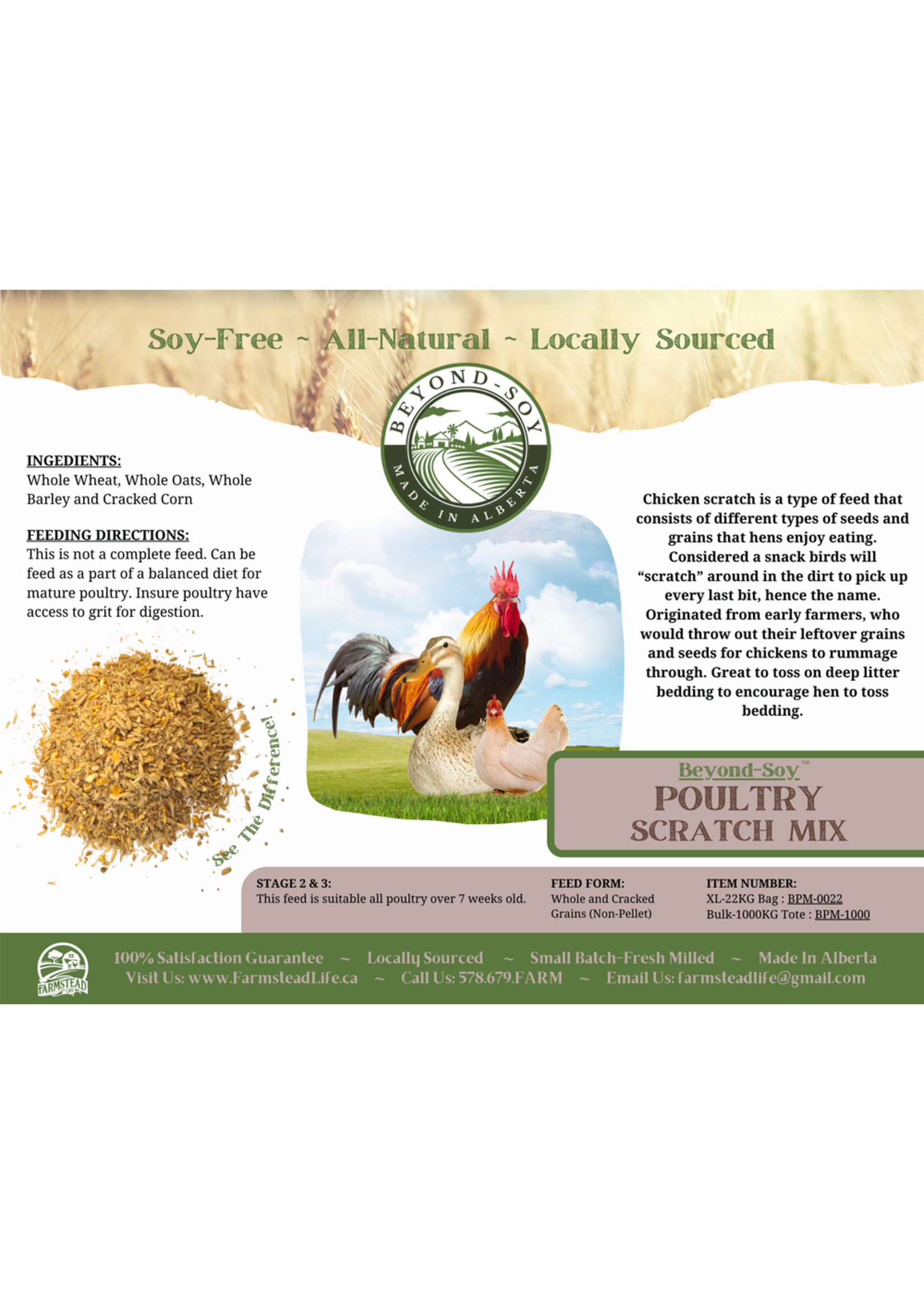 FSL - SOY-FREE - Poultry Scratch Mix - 22 kg
