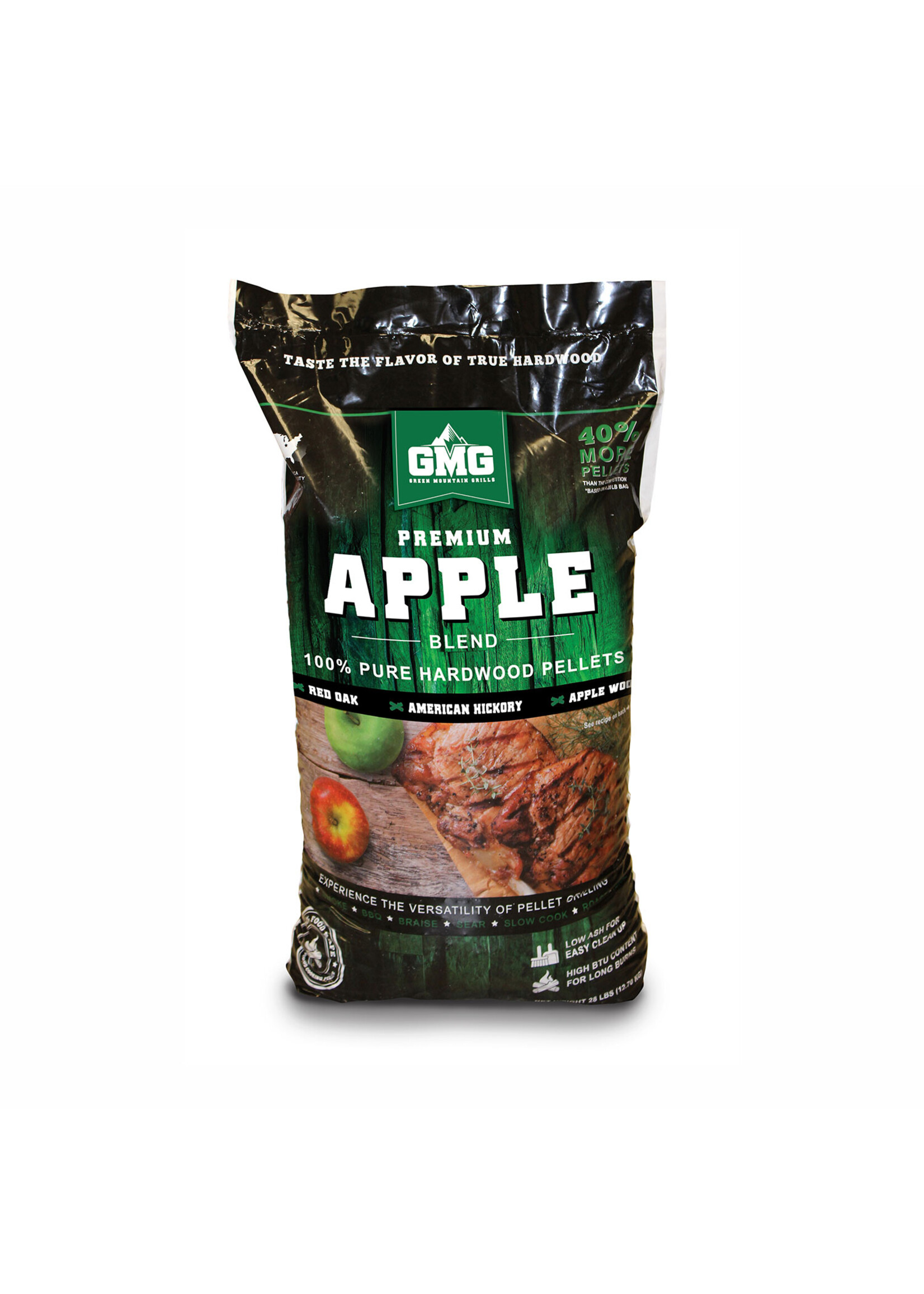 Green Mountain Grills Pellets - GMG Premium APPLE Blend - 28lbs