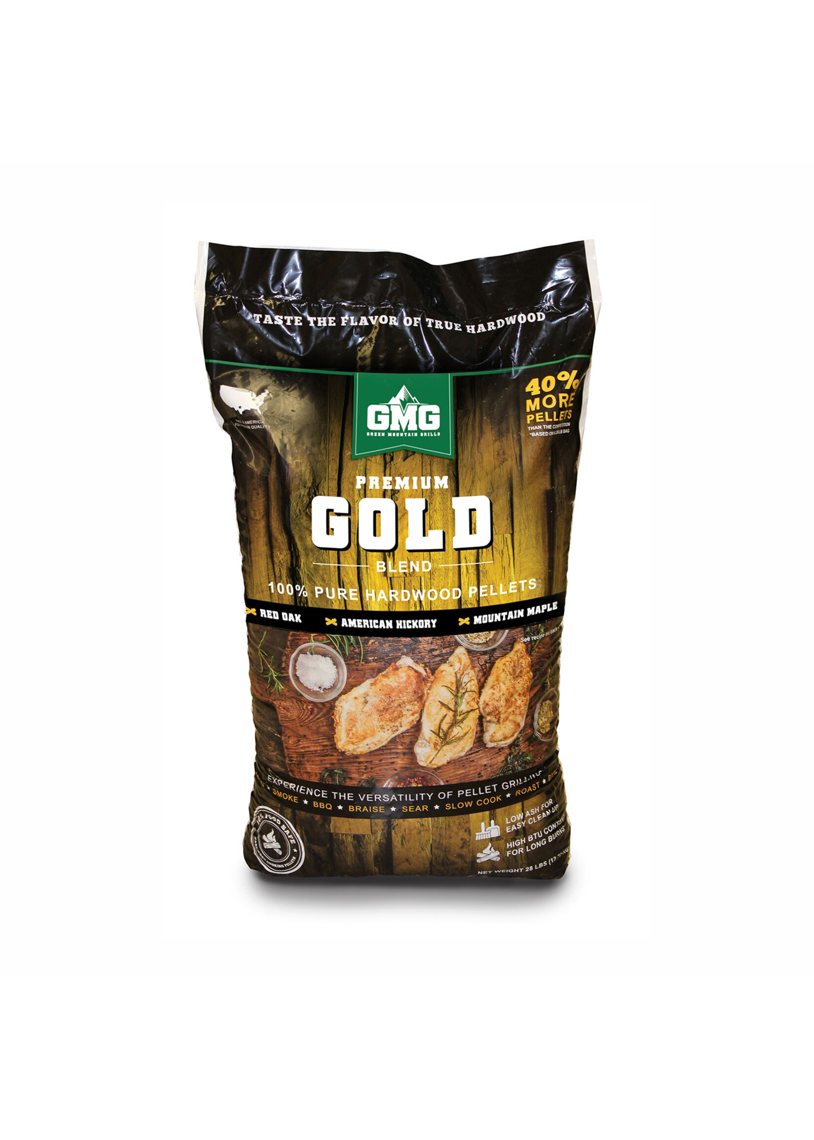 Green Mountain Grills Pellets - GMG Premium GOLD Blend - 28lbs