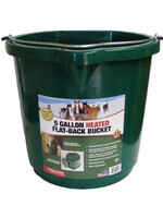 Heated Plastic Flat Back Bucket  - 5 Gallons