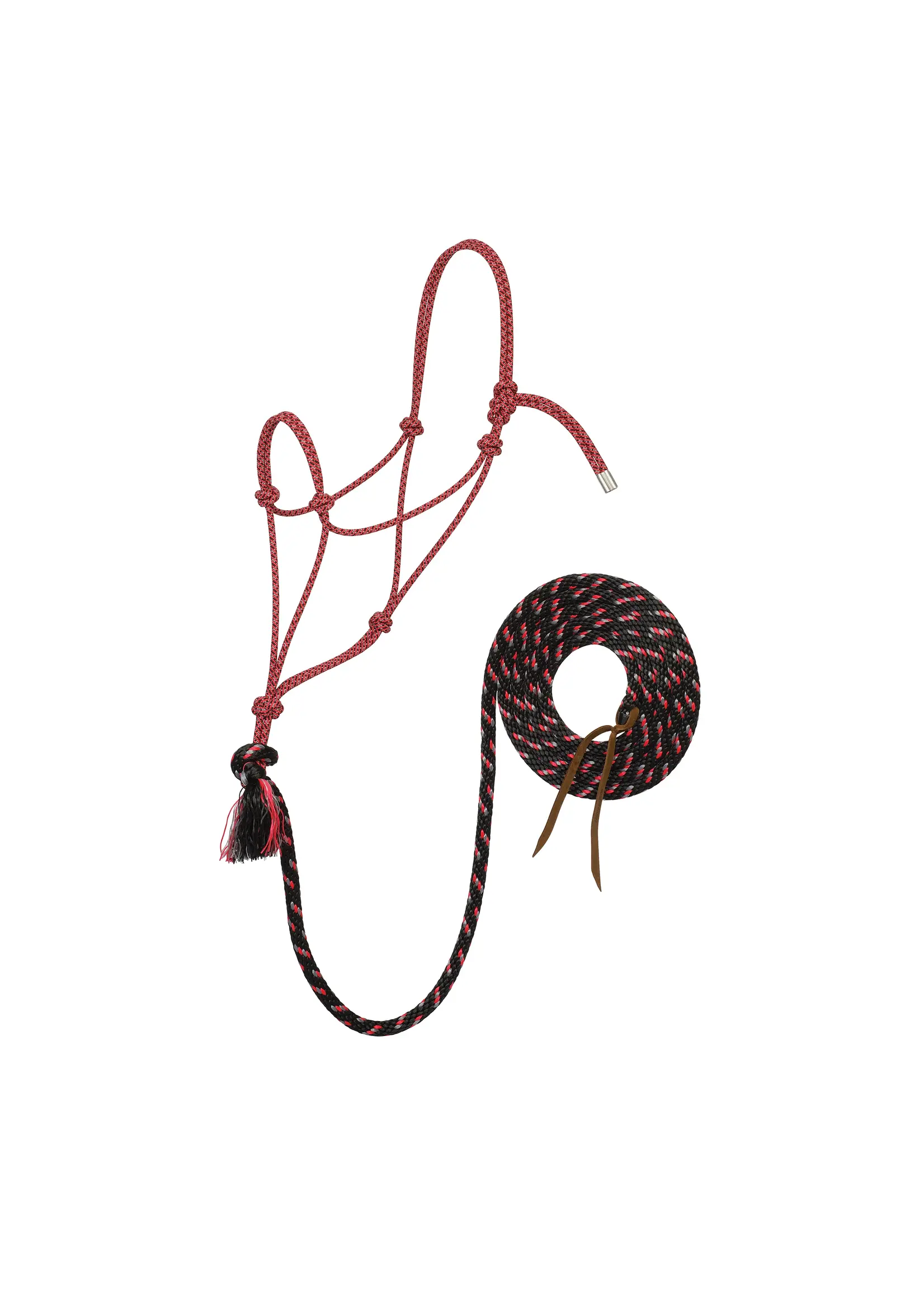 Silver Tip Rope Halter With Lead