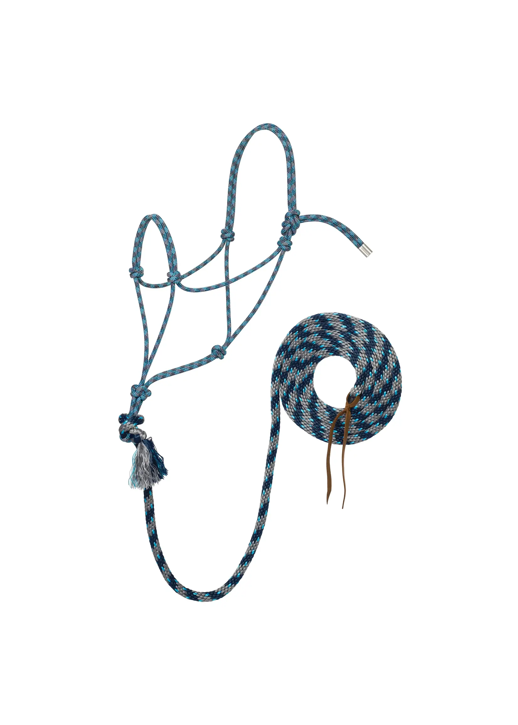 Silver Tip Rope Halter With Lead