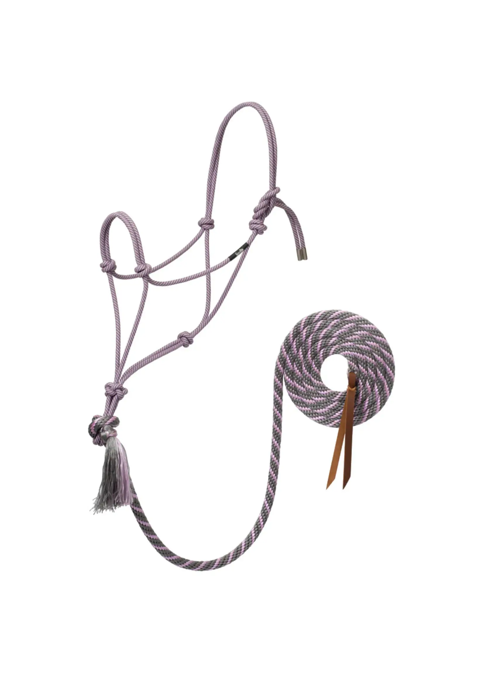 Silver Tip Rope Halter With Lead
