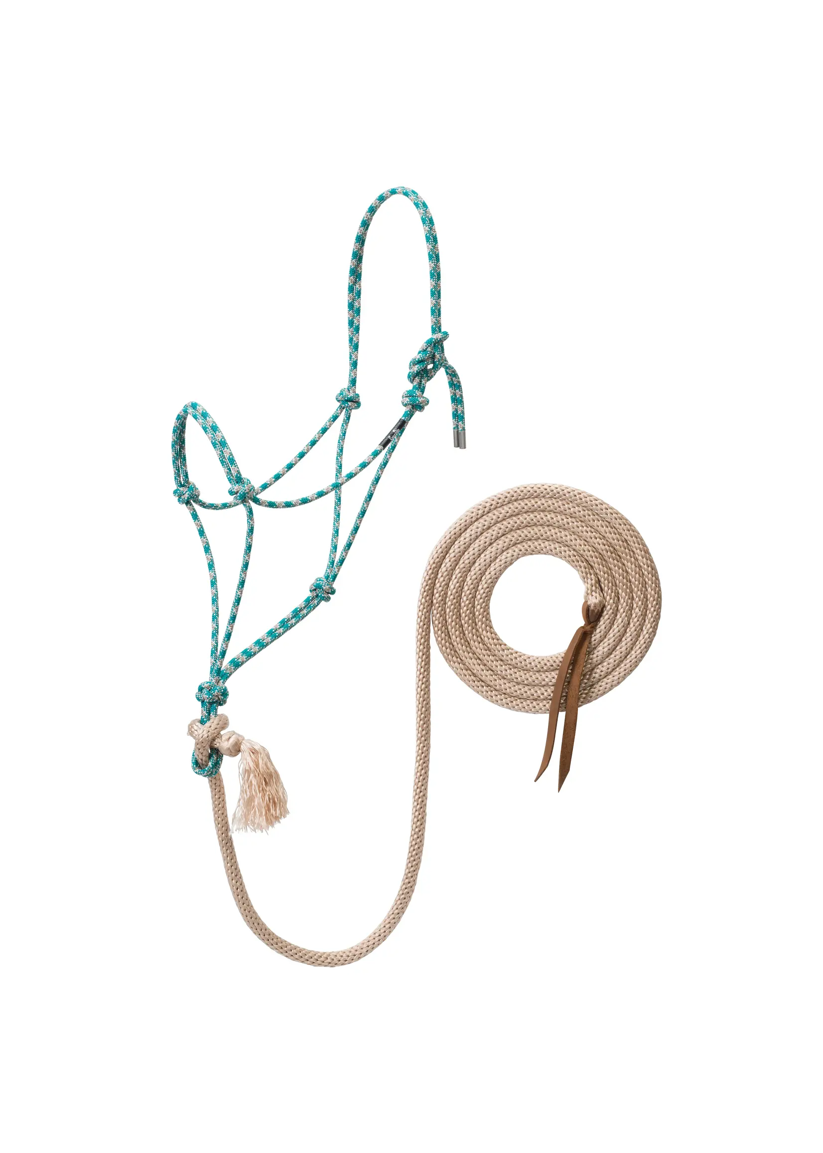 Silver Tip Rope Halter With Lead