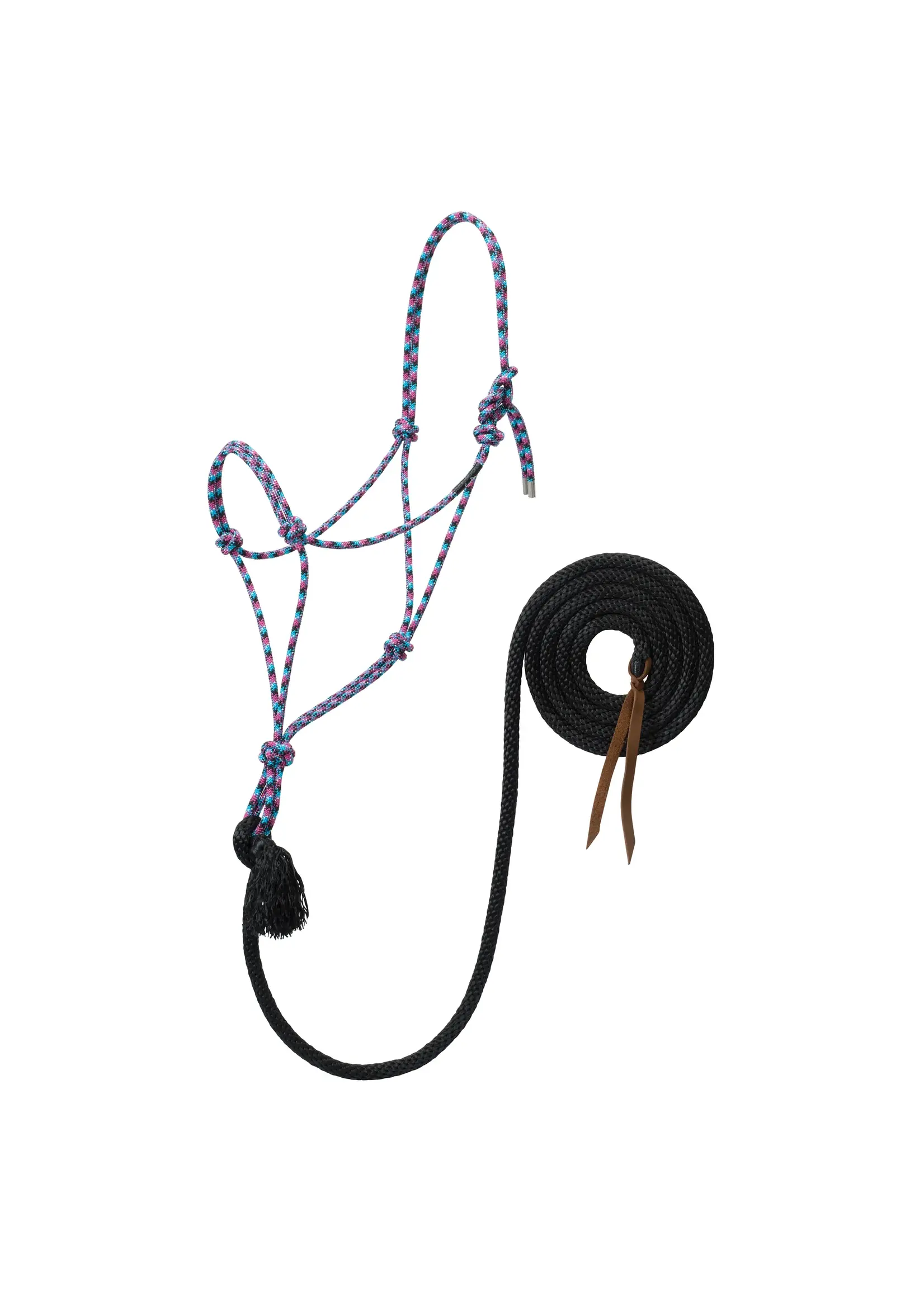 Silver Tip Rope Halter With Lead