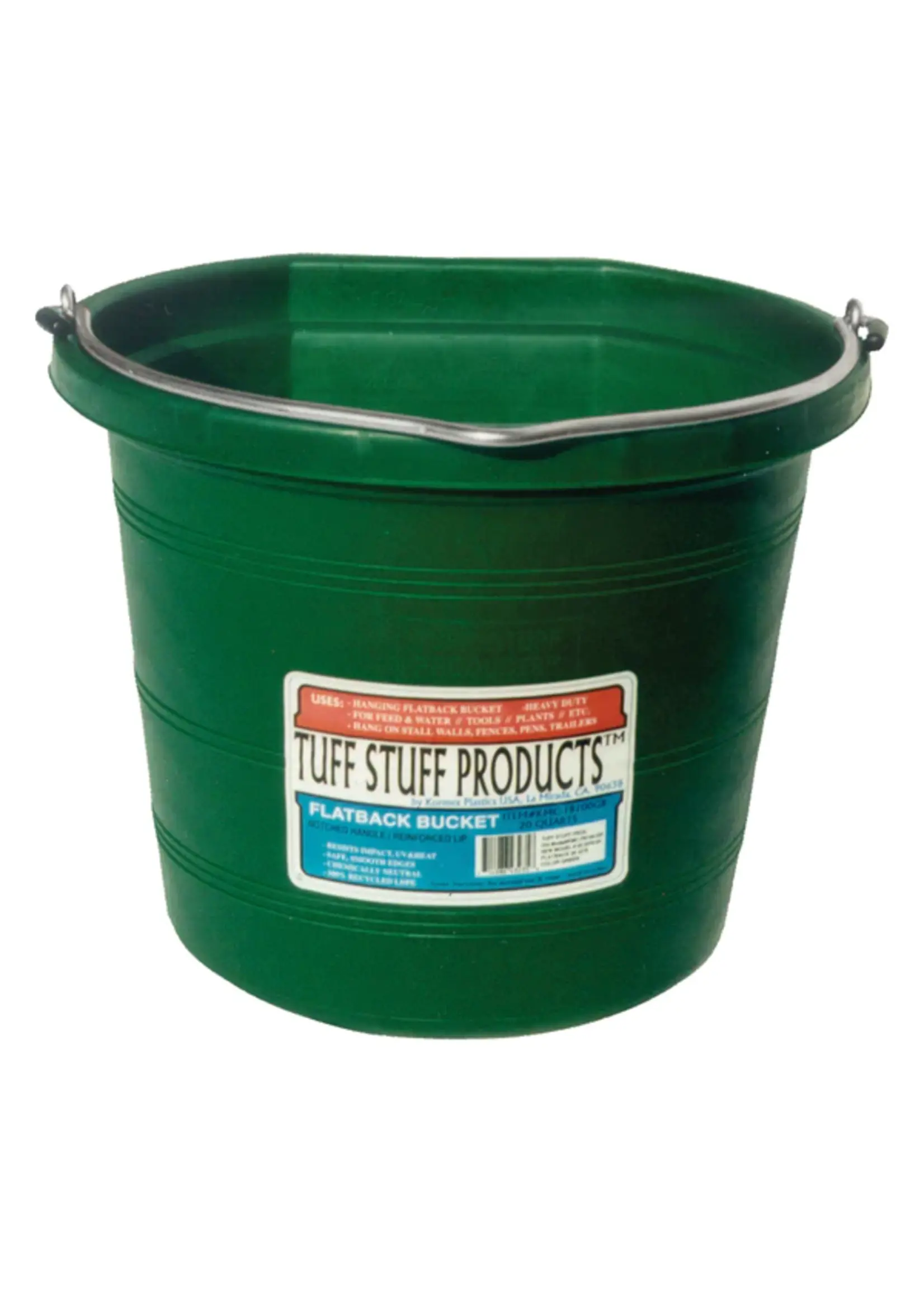 TUFFSTUFF Flat Back Bucket - 20 qts -