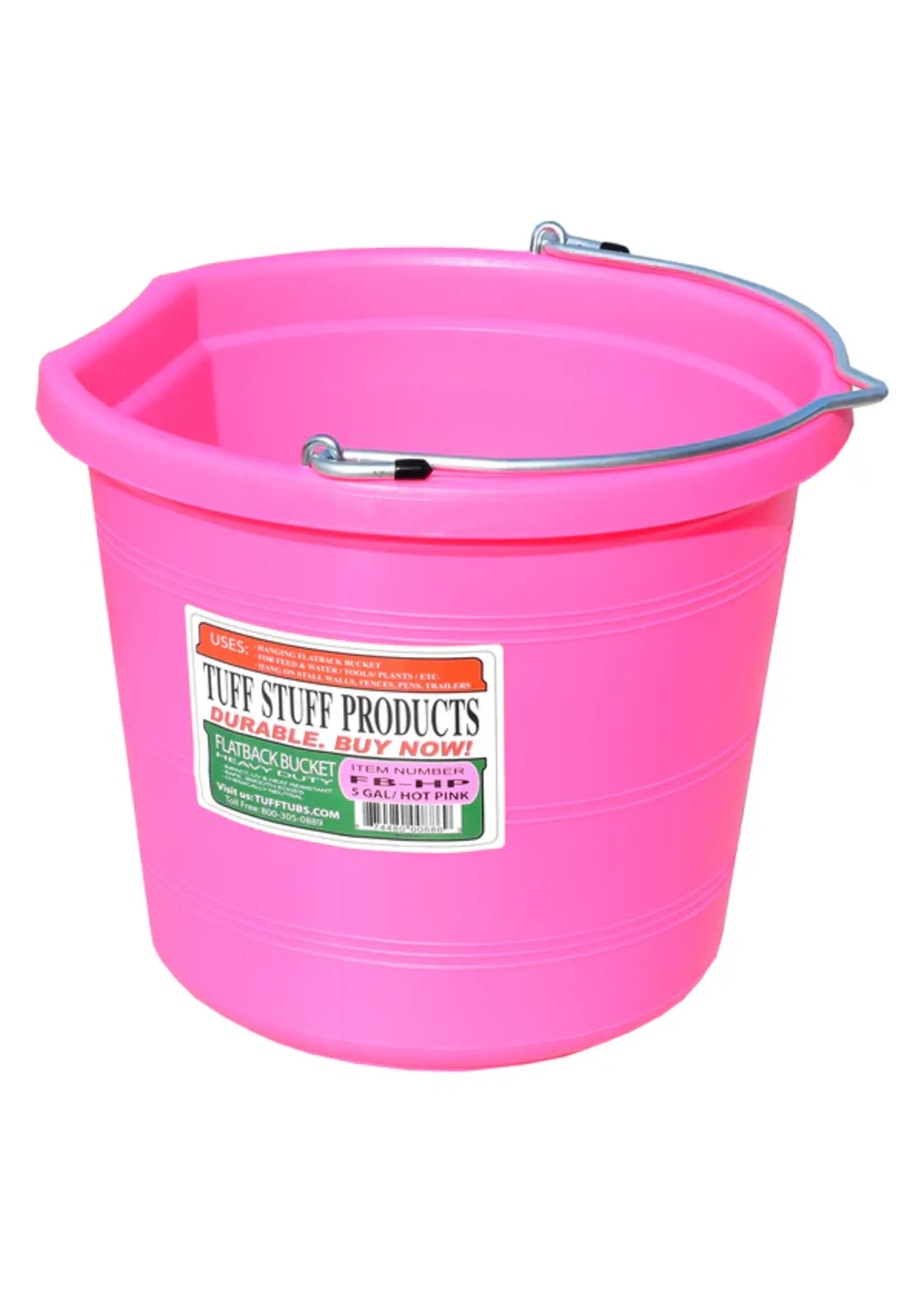 TUFFSTUFF Flat Back Bucket - 20 qts -