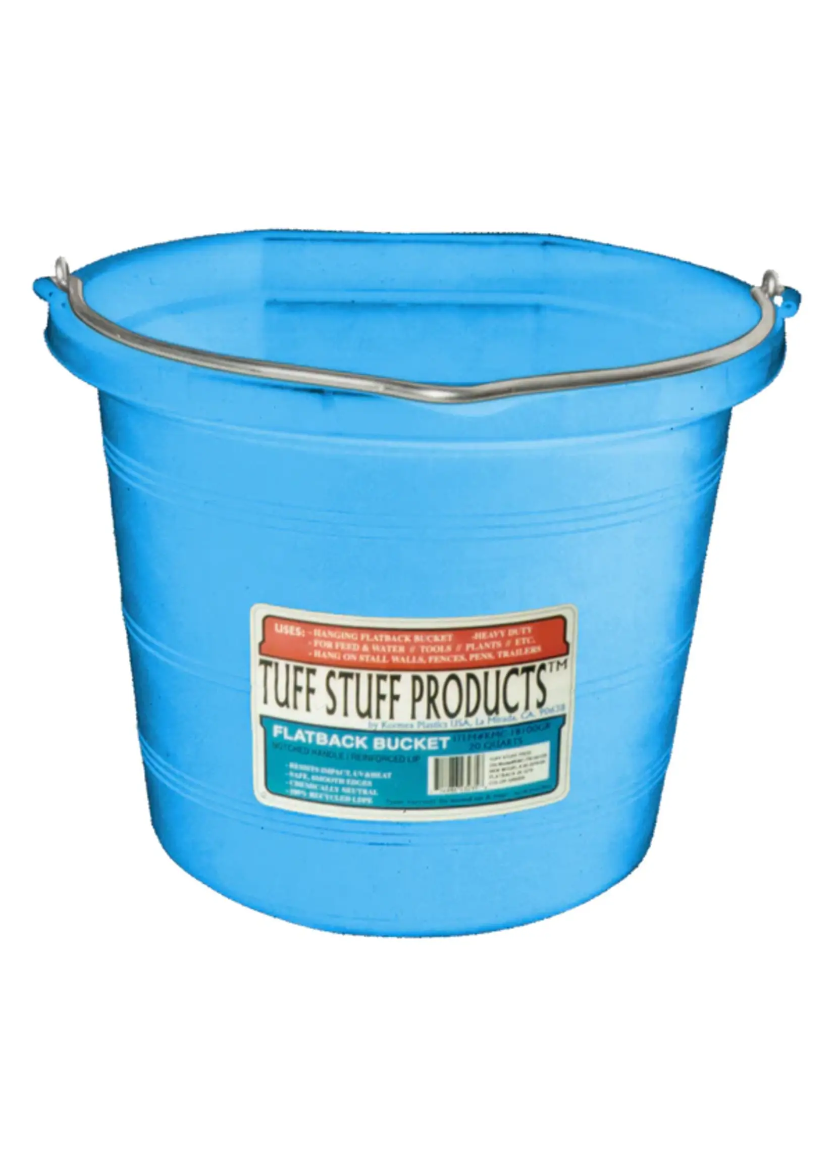 TUFFSTUFF Flat Back Bucket - 20 qts -