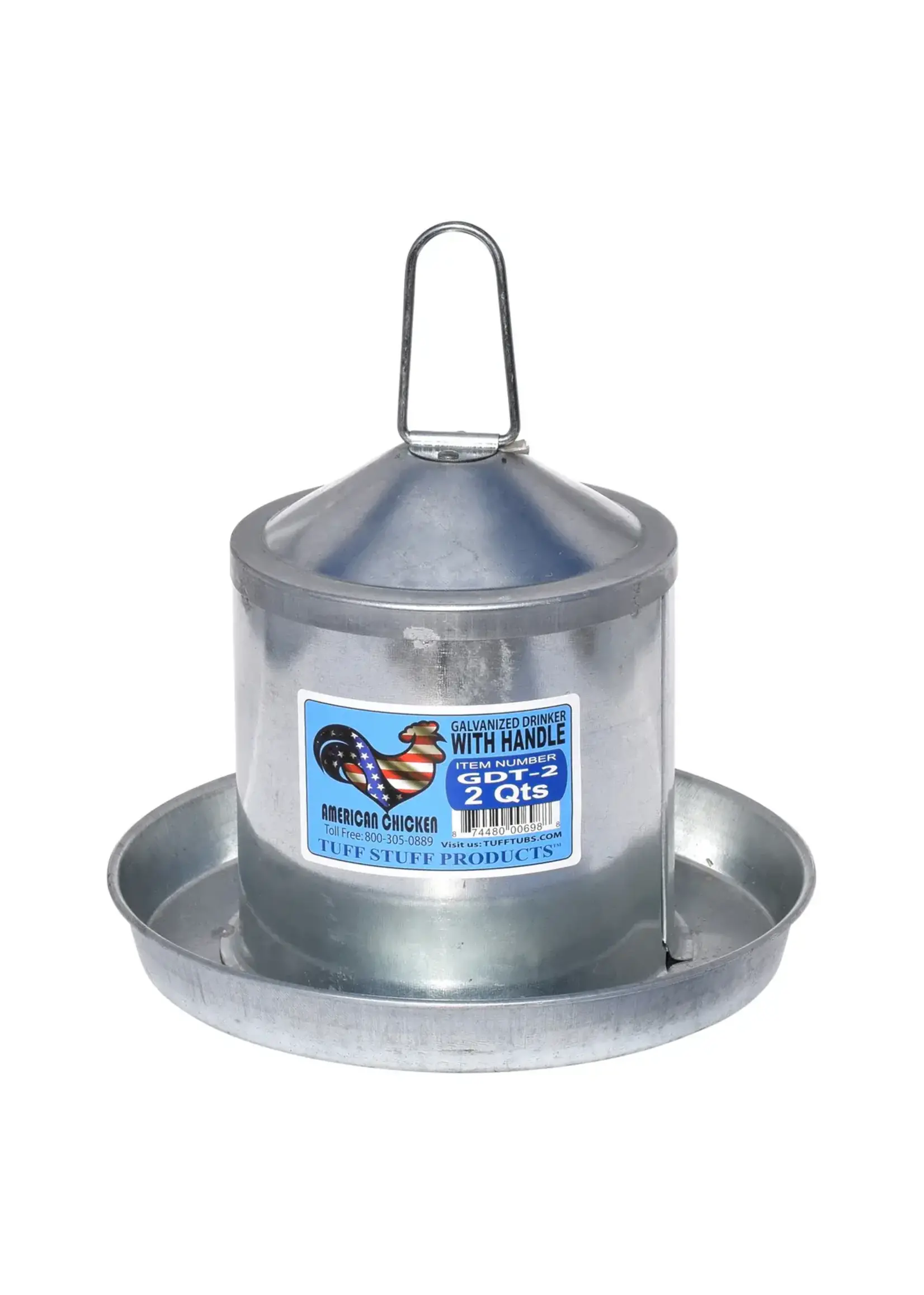 TUFFSTUFF Tuff Stuff - Galvanized Poultry Drinker -