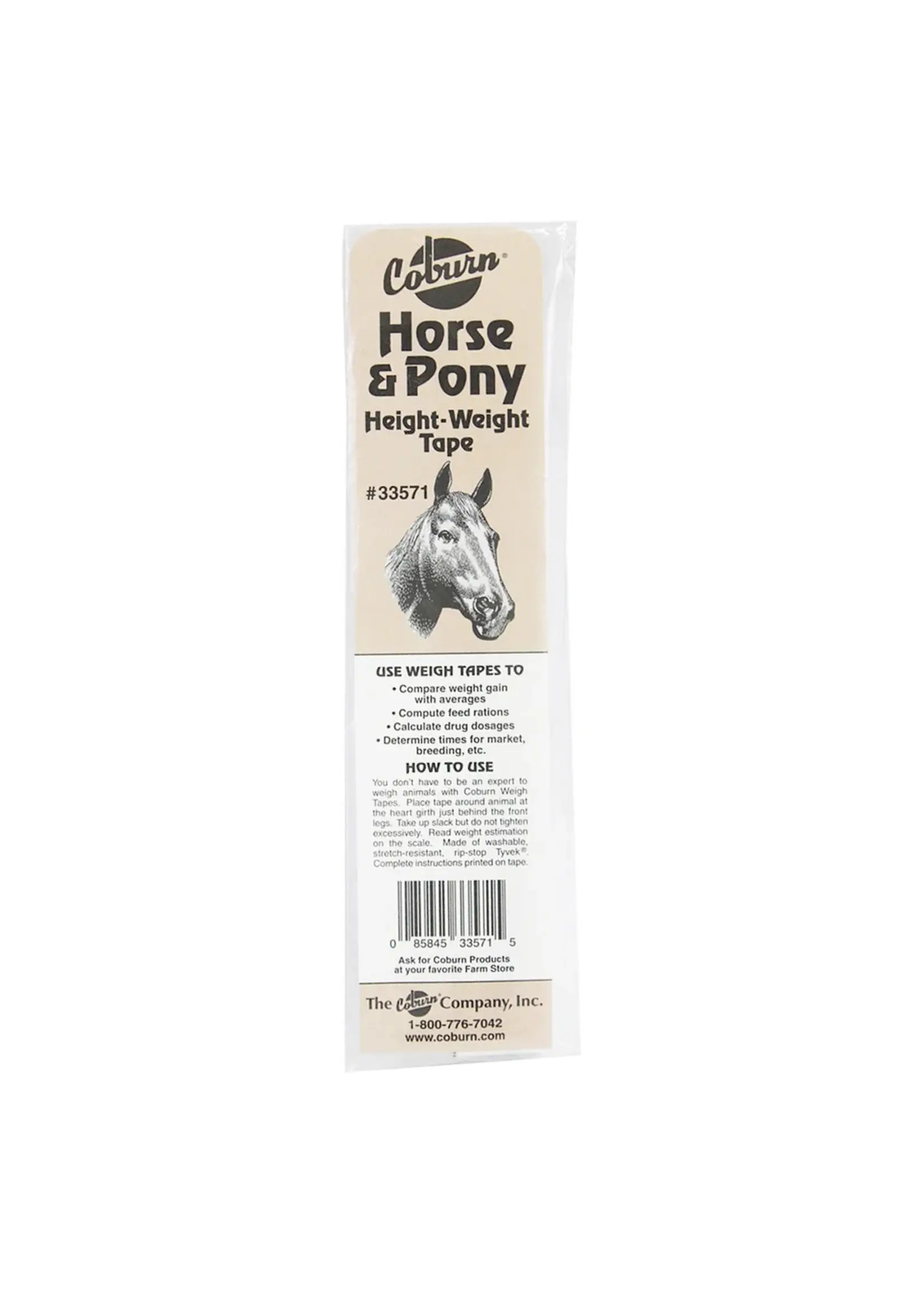 Coburn Horse Height & Weight Tape - Coburn
