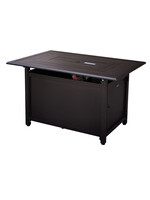 J&R Firetables - Gale Rectangle Slated - Carbon Black