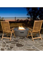 J&R Firetables - Round Firepit with Cover & Lid - Carbon Black