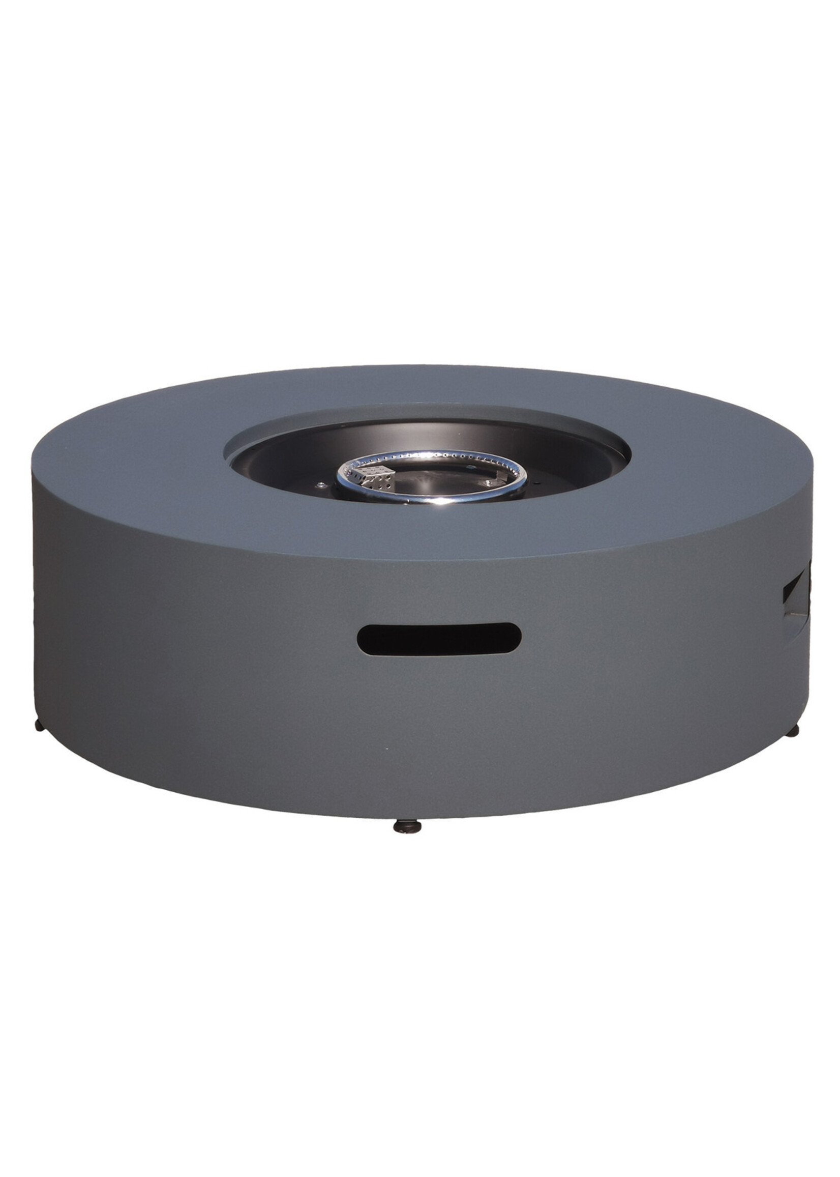 J&R Firetables - Round Firepit with Cover & Lid - Carbon Black
