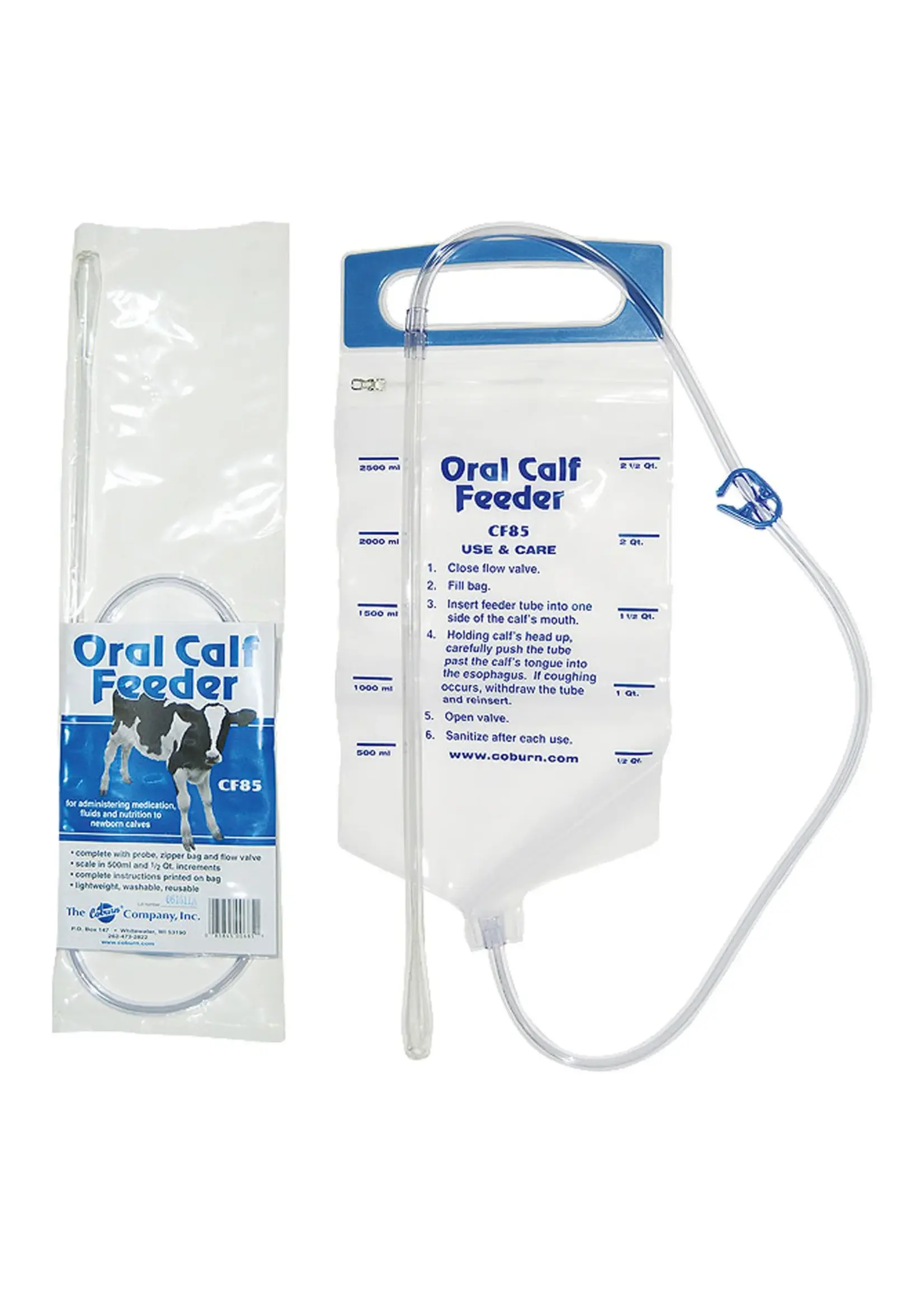 Remedy Vinyl Zipper Bag Calf Feeder - Coburn - 2.5L