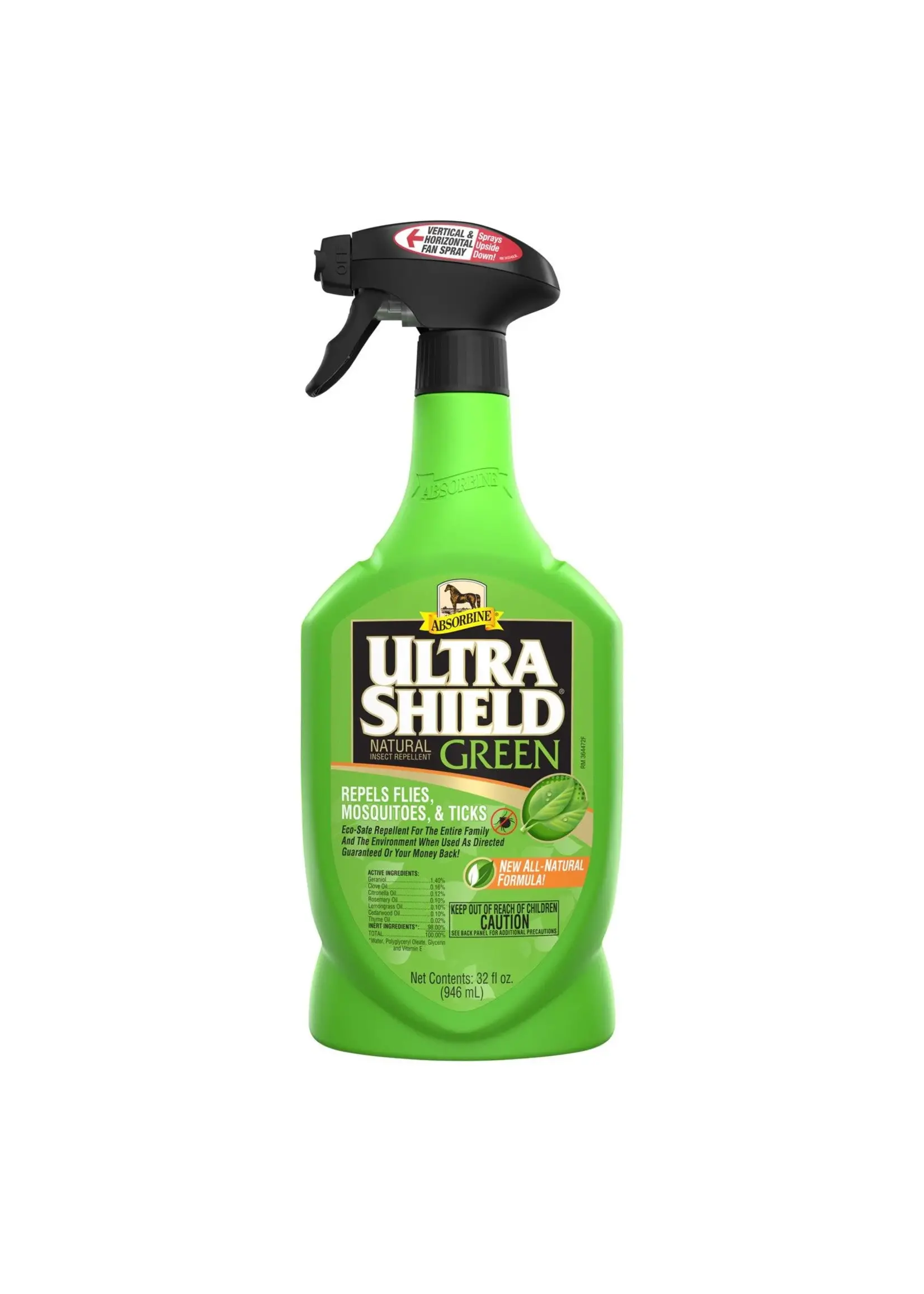 Absorbine UltraShield - Green Natural Fly Spray - 950mL