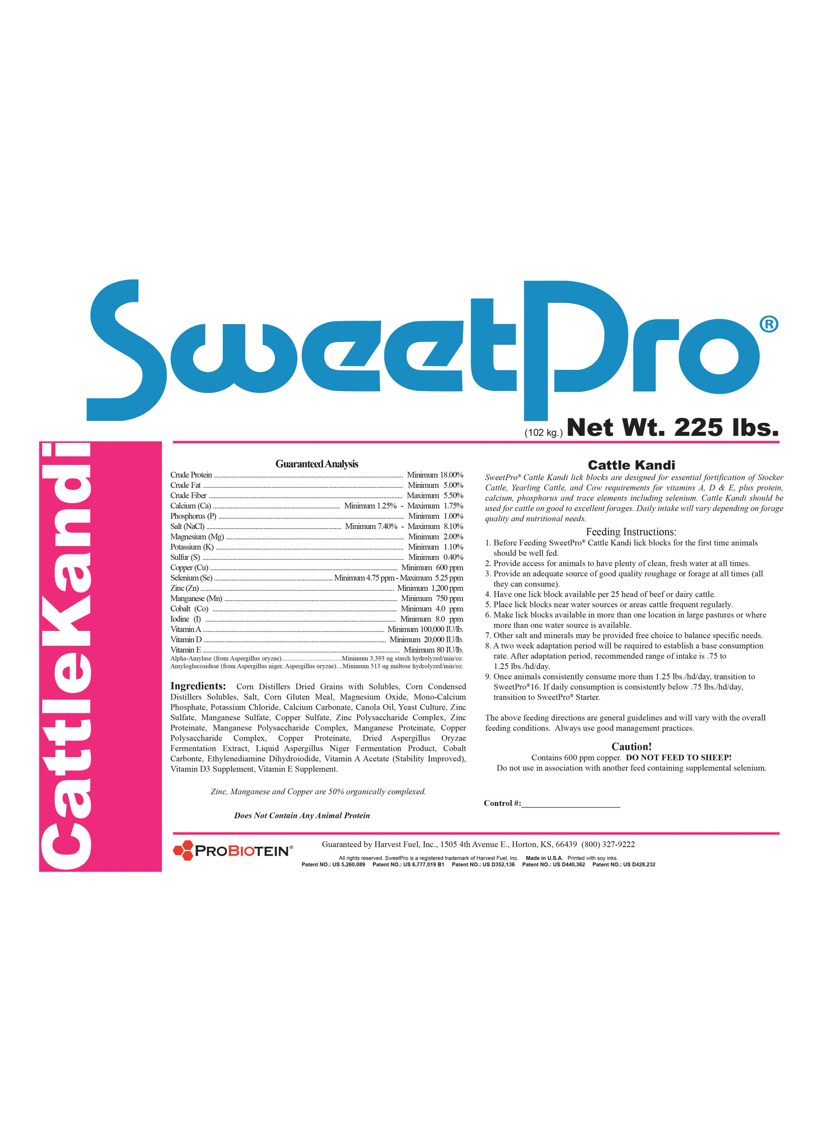 Sweet Pro SweetPro - Kaf Kandi 225lb Tub