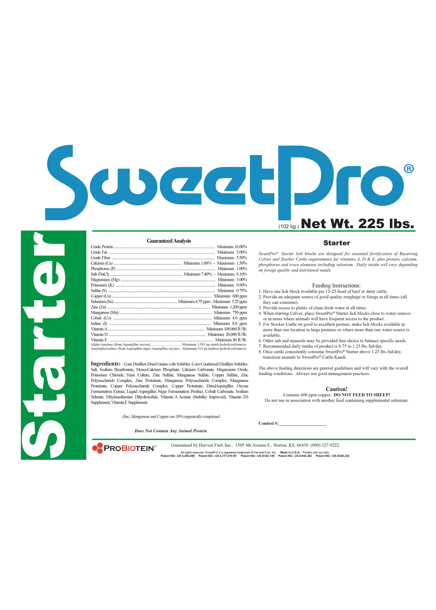 Sweet Pro SweetPro - Kaf Starter 225lb Tub