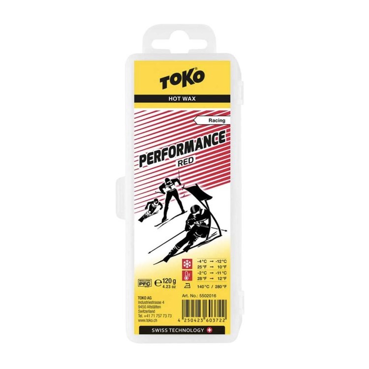 Toko Toko Wax Performance 120g Red (-4 to -12)