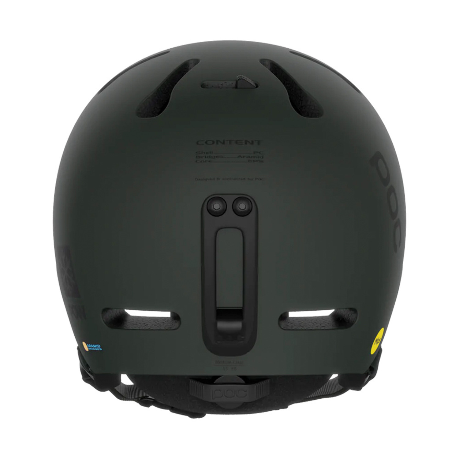 POC Fornix MIPS Pow JJ Bismuth ヘルメット Fornix MIPS POW JJ Ski Helmet in Mineral Grey Matt | POC (CA)